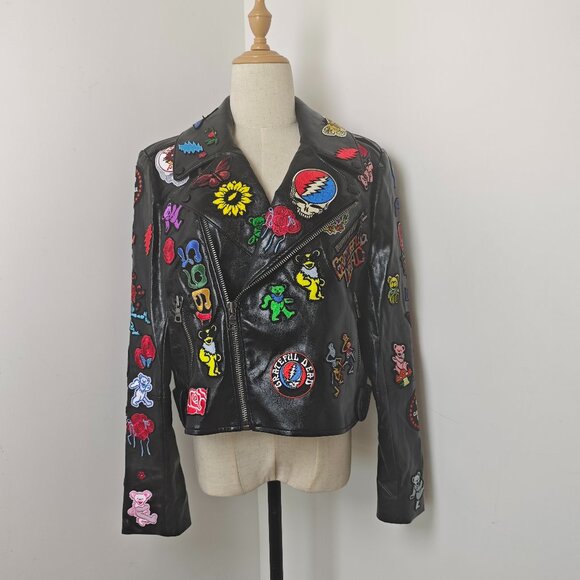 A+O X GRATEFUL DEAD CODY VEGAN MOTO JACKET - Picture 4 of 11